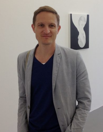 Bertram Hasenauer na ostatniej wystawie w Berlinie. Foto Johannes Rauchenberger
