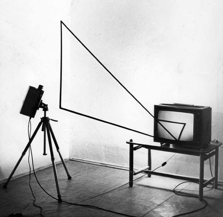 Paruzel Andrzej Instalacja video Trójkąt, 1977
